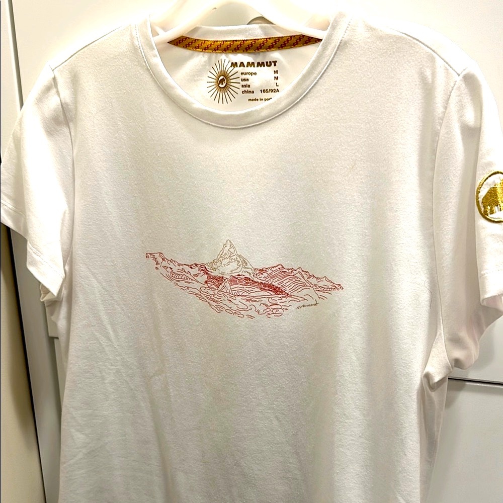 MAMMUT White Graphic T-Shirt for Women